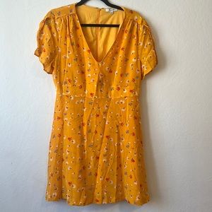Madewell Yellow Dress Floral